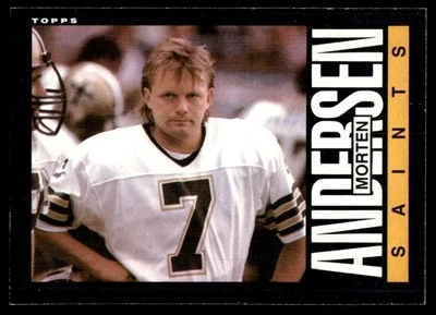 1985 Topps Morten Andersen New Orleans Saints #101 - Image 1 of 2