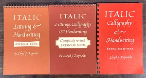 Italic Calligraphy Lettering & Handwriting 3 Book Lot Lloyd J. Reynolds 1957-69 - Picture 1 of 13