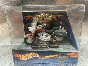 HOT WHEELS Harley Davidson Heritage Softail Classic 1:18 motorcycle MATTEL 2001 - Picture 1 of 18