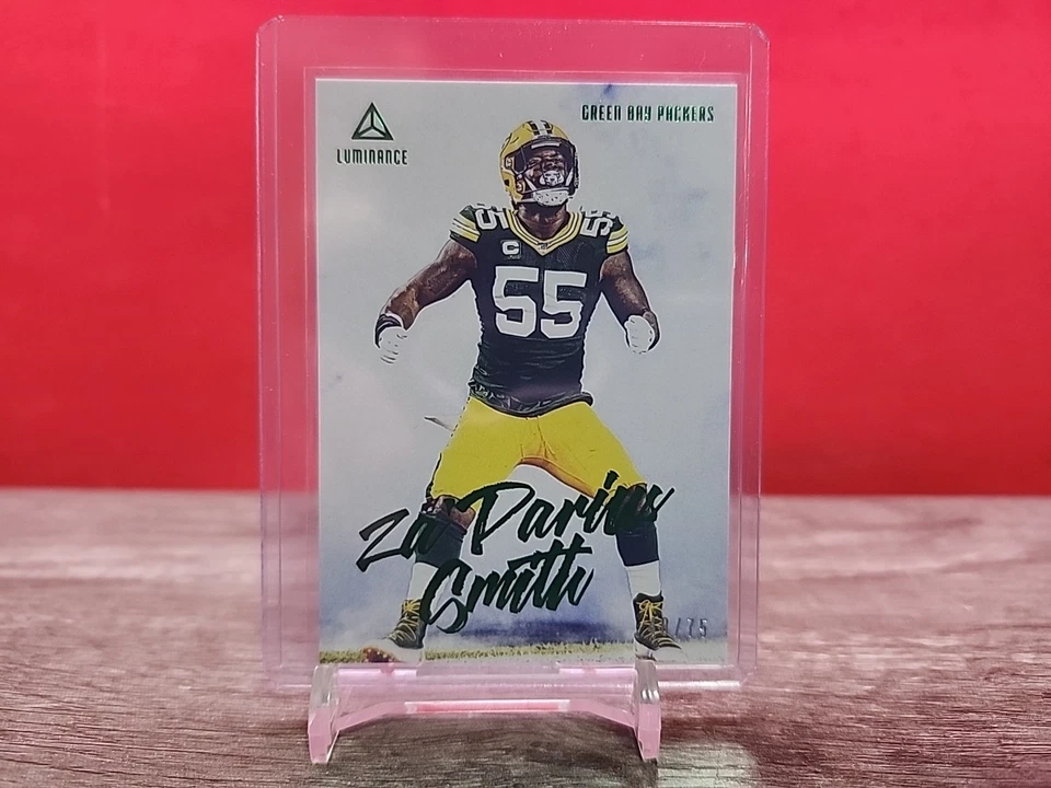 2020 Panini Luminance Green /75 Za'Darius Smith #44 - Image 1 of 3
