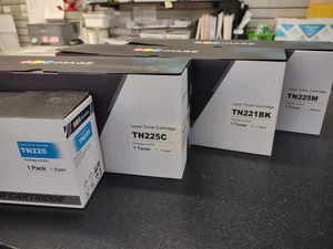 GPC Image Compatible Toner Cartridge Set Replacement for Brother TN221 & TN225 - Picture 1 of 2