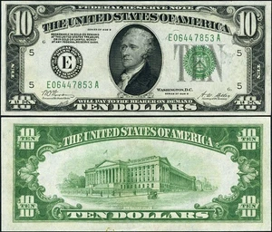 FR. 2002 E $10 1928-B Federal Reserve Note Richmond E-A Block Choice CU+ - Picture 1 of 3
