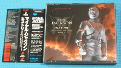 MICHAEL JACKSON 2CD History Past Present And Future Book 1 Japan OBI ESCA-6200~1 - Image 1 of 3