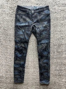 Daang Goodman Tripp Nyc Animal Print Reversible Skinny Jeans Black Women Size 30 - Picture 1 of 14