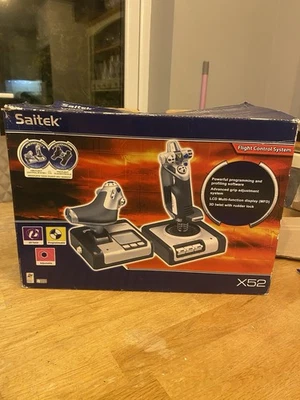 Saitek X52 Flight Control System Set for PC Boxed - Image 1 of 4