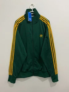 Adidas Originals Firebird Track Top Giacca Collegiale Verde Crew Giallo Taglia XL - Foto 1 di 8