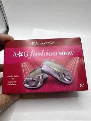 Pisos de ballet metálicos American Girl parte de la colección Fashion Show nuevos en caja Foto 1 de 4
