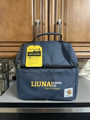 Fiambrera Carhartt azul marino enfriador de 6 latas nueva con etiquetas marca Foto 1 de 4