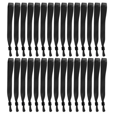 100 Pcs Cloth Event Wristband, Disposable Wrist Bands, Black - Image 1 of 4