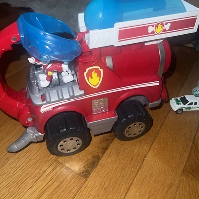 Camión de bomberos Paw Patrol Jungle Pups Marshall Elephant con lanzador 1 bola Inc y char Foto 1 de 4