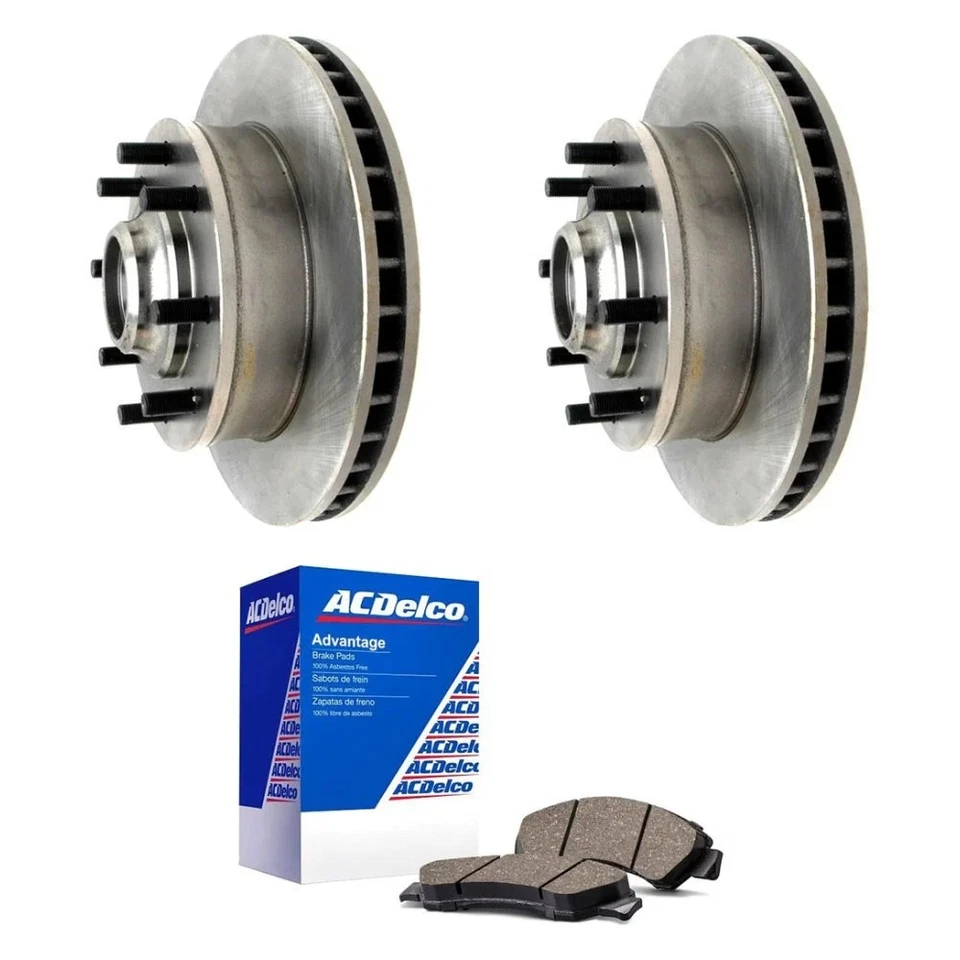 For GMC P35/P3500 Van 72-73 ACDelco Silver Front Brake Kit w Ceramic Pads Foto 1 de 4