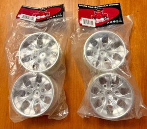 NUEVO Juego de ruedas Redcat Racing 1/10 Volcano EPX Pro Nitro S30 plateado satinado 3,2" - Imagen 1 de 6