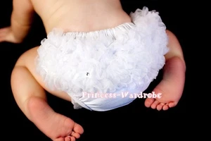 White Pettiskirt Ruffles Panties Bloomers 6 - 24 mos - Picture 1 of 1