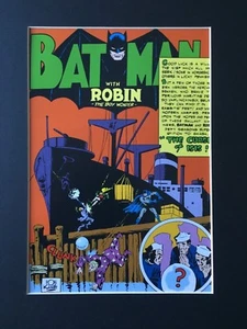 BATMAN & ROBIN~THE BOY WONDER~11x14 Mat Print~THE CURSE OF ISIS~ONE BIG SHIP~NEW - Picture 1 of 1