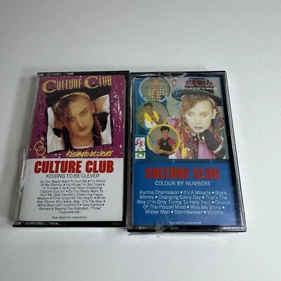 Culture Club Kissing To Be Clever And Colour By Numbers Cassette Tape New Cracks - Image 1 of 4