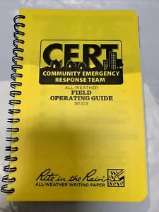 Rite in the Rain CERT Field Operators Guide 4.75" X 7" - Picture 1 of 2