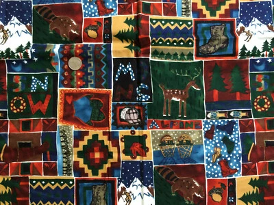 1+ YD Cabin Camp Western Brushed Cotton Fabric Nicole de Leon Alexander Henry - Image 1 of 4