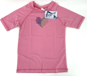 Kanu Surf Girls XL (14-16) Bridget Rashguard Pink Swim Top 4513 NEW - Picture 1 of 8
