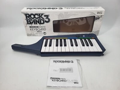 Nintendo Wii Rock Band 3 Wireless Keyboard - NO DONGLE STRAP OR GAME - Image 1 of 4