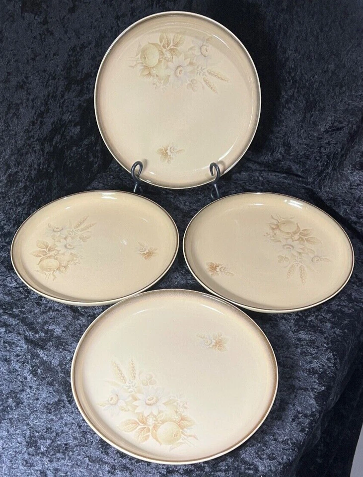 Juego de 4 Platos de Cena Denby MEMORIES Florales 10.25", Inglaterra Excelente Foto 1 de 4
