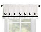 Horseshoe Western Window Valance Curtain in Your Choice of Colors