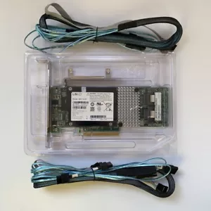 LSI 9261-8i 8-port PCI-E 6Gb/s SATA/SAS RAID Controller Card +8087 SATA battery - Picture 1 of 4