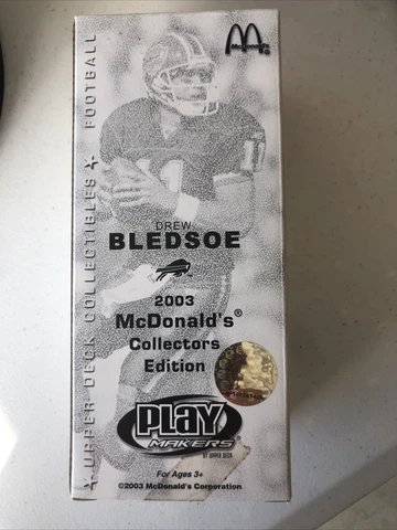 NIB 2003 Play Makers Buffalo Bills Drew Bledsoe McDonald's Collectors Bobblehead Cover