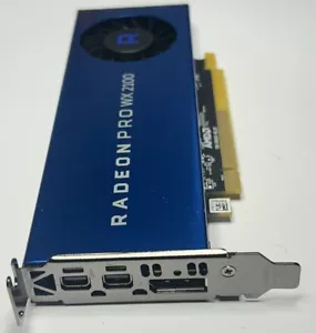 AMD Radeon Pro WX 2100 2GB GDDR5 Graphics Card 2xMini/1x DisplayPort Low profile - Picture 1 of 4