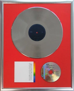 Wham The Final gerahmte CD Cover +12" Vinyl goldene/platin Schallplatte - Picture 1 of 1