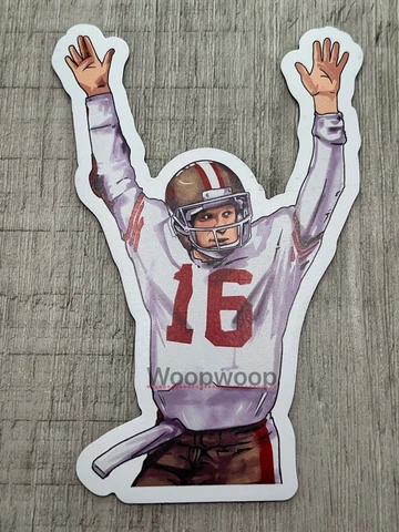 Joe Montana ~MAGNET VECTOR ART 49ERS THROWBACK NFL Cover