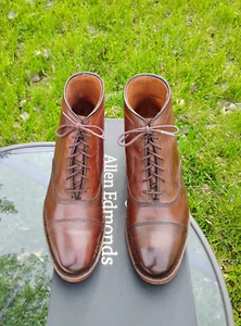 Allen Edmonds 8.5D Park Avenue Dress Boots in Dark Chili IOB EUC USA $495 - Picture 1 of 14