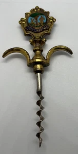 Vintage Metal Huntington Enamel Shield Corkscrew Souvenir 1940's 1950's VTG - Picture 1 of 2