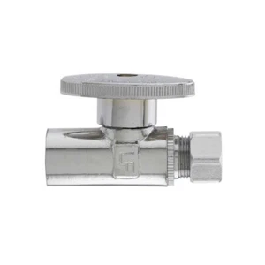Do it cromo cuarto recto giro 1/2"" cobre sudor x 3/8"" OD, 456483 - Imagen 1 de 2
