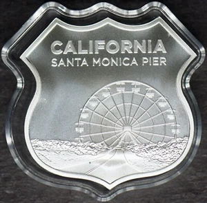 Sunshine Mint 1 ozt .999 Fine Silver Route 66 California Pier ✪COINGIANTS✪ - Bild 1 von 2