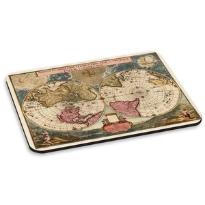 Vintage Old World Map #4 Rond Globes Rétro Tapis De Souris PC Ordinateur - Photo 1/1