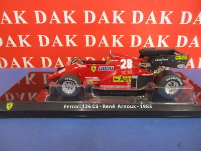Die cast 1/24 Modellino Auto F1 Ferrari 126 C3 1983 R. Arnoux - Immagine 1 di 4