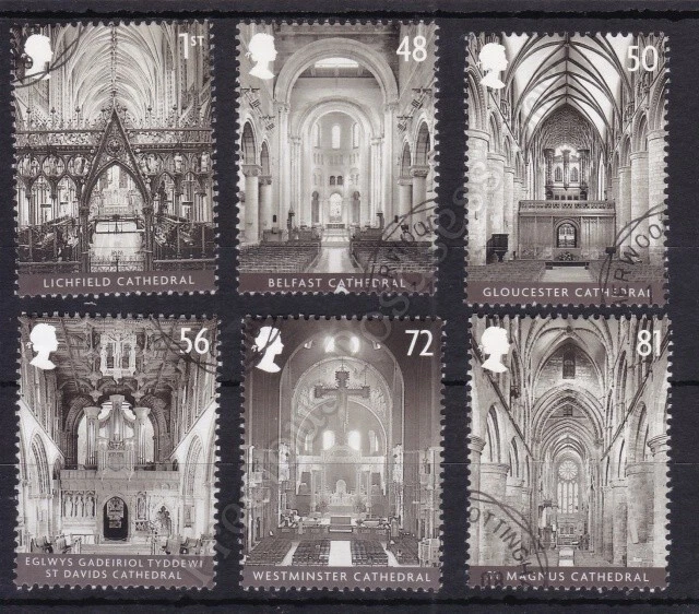 GB SG 2841-2846 USED STAMP SET 2008 Cathedrals - Image 1 of 1