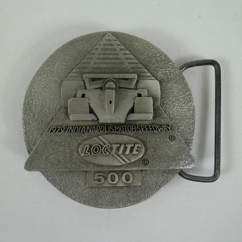 1979 Indianapolis 500 LocTite Silver Pit Badge Pewter Rick Mears Penske Racing Cover