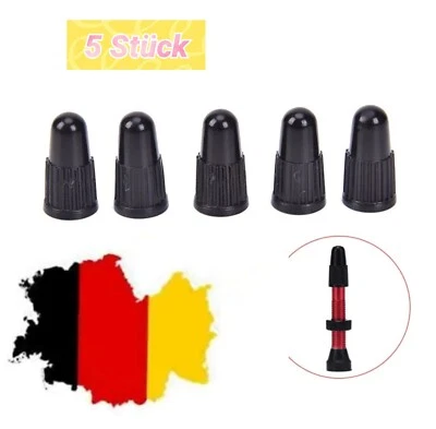 5 Stück  Fahrrad Ventilkappen Sclaverand Ventil  Kunststoff  - Bild 1 von 4