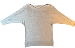 89th & Madison Damen Silber Pullover Pulli mit Glitzer Größe M 3/4 Ärmel - Bild 1 von 12
