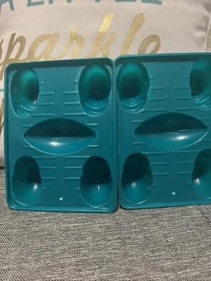 Qty 2 Football & Helmet Jell-O Brand Mold Jello Gelatin Tray - Image 1 of 4