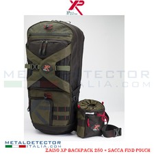 ZAINO MINETICO XP METAL DETECTOR CERCAMETALLI METALDETECTOR TASCHE LATERALI SI