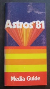 1981 Houston Astros MLB Media Guide - Picture 1 of 7