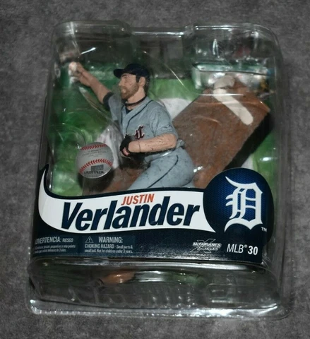 DETROIT TIGERS JUSTIN VERLANDER #35 MLB BASEBALL SERIES 30 ACTION FIGURE Cover
