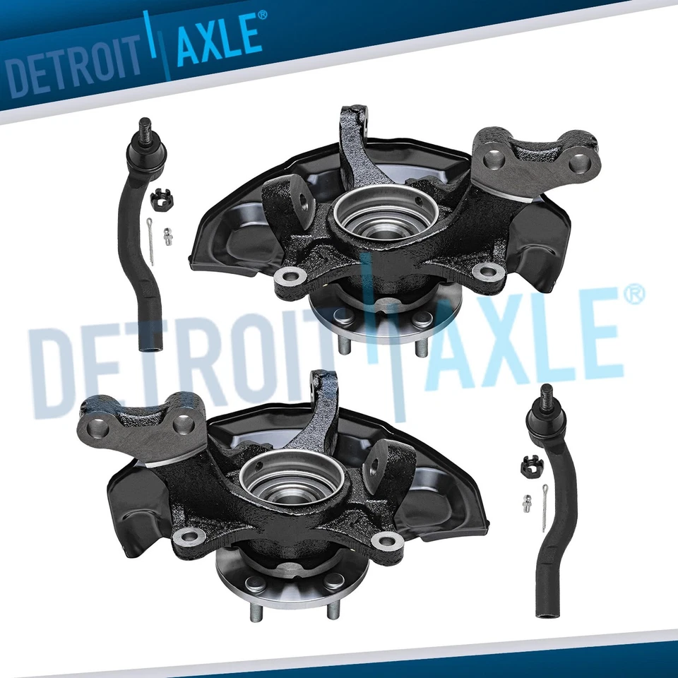 Front Steering Knuckles Wheel Hub Bearings Outer Tie Rod Ends for Toyota Avalon - Image 1 of 4