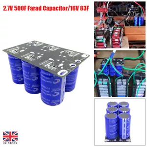 1XSET 2.7V 500F Super Capacitor 16V 83F Automotive Super Farad Capacitor Module - Picture 1 of 12