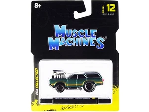 1970 Oldsmobile Vista Cruiser 442 Diecast Model Car Green Metallic Gold Strip... - Picture 1 of 2