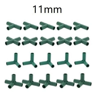 Connectors for Greenhouse Structures 11mm Heavy Duty Gardening Fittings - Image 1 of 4