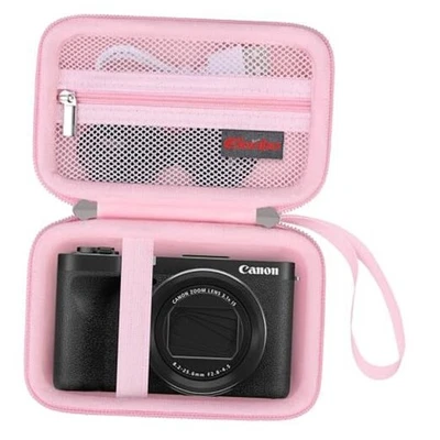  Чехол для переноски для цифровой камеры Canon PowerShot V1, камеры Canon V1 жесткий розовый - Изображение 1 из 4