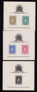 Haiti C19-C21 Our Lady Of Perpetual Help Air Mail Stamp Sheets MNH 1942 - Picture 1 of 5